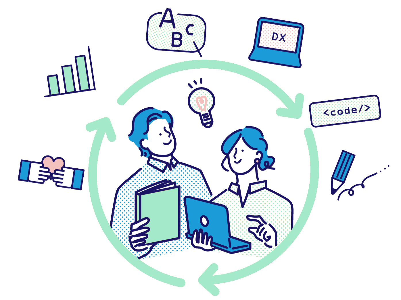 PCやツールのイメージ